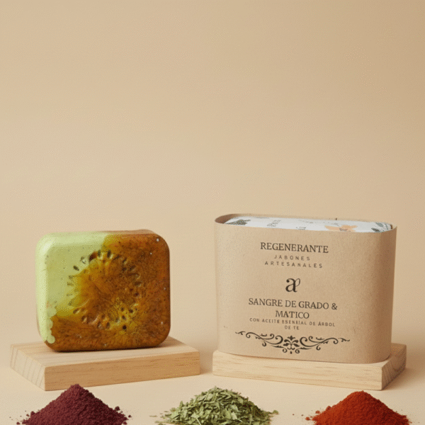 Jabón Artesanal Sangre de Grado y Matico – Regenera